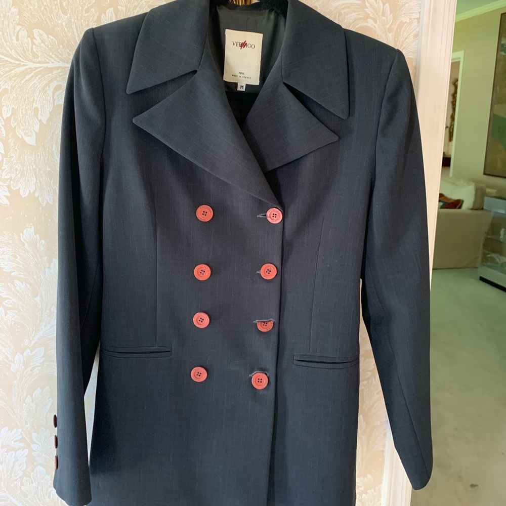 Vertigo Paris Double Breasted Blazer fitted